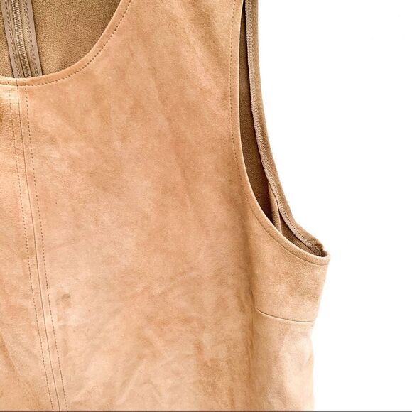 GAP Brown Camel Genuine Goat Suede Shell Top - Picture 5 of 13